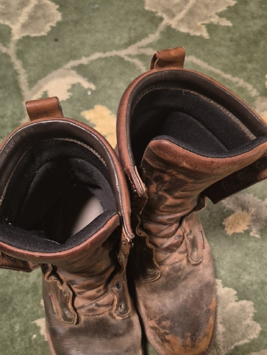 Red Wing Shoes Brown Leather Work Boot with Lug Sole display picture 1